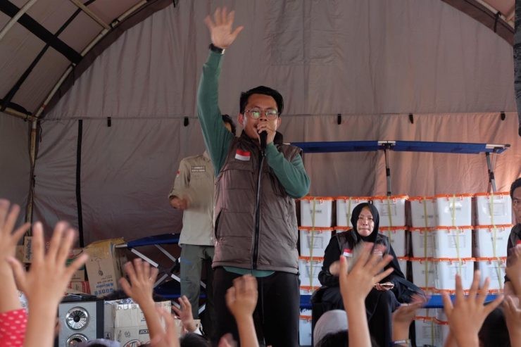 Relawan Green Edelweiss Foundation trauma healing anak korban bencana alam di Lampung - nalar.id