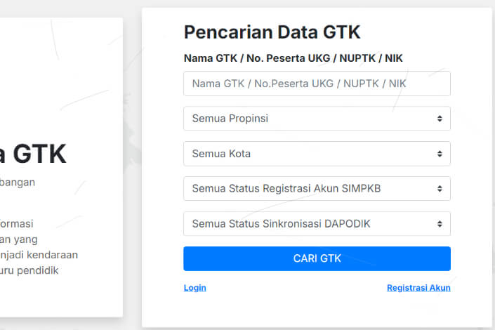 Cara Cek NUPTK Guru Online Dengan Nama